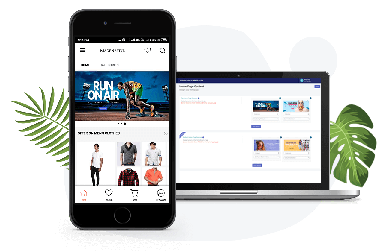 Mobile App For Shopify Best Ecommerce App Builder Magenative